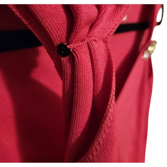 Talbots Petites Sleeveless Knit Top Silk Blend Pink w/ Rhinestone Detail Size X - Picture 4 of 6